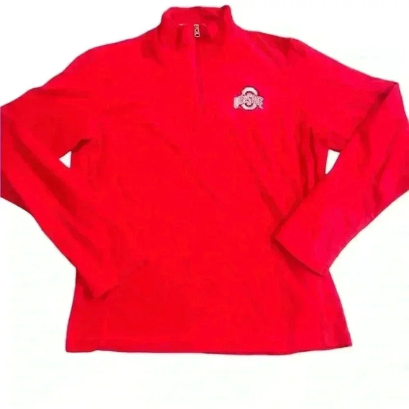 Women’s Columbia Ohio State Buckeyes 3/4 Zip Sweater Size Small Embroidered Logo - Picture 2 of 4
